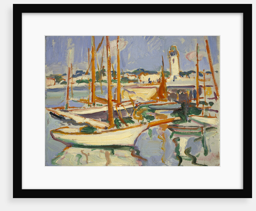 Boats at Royan by Samuel John Peploe